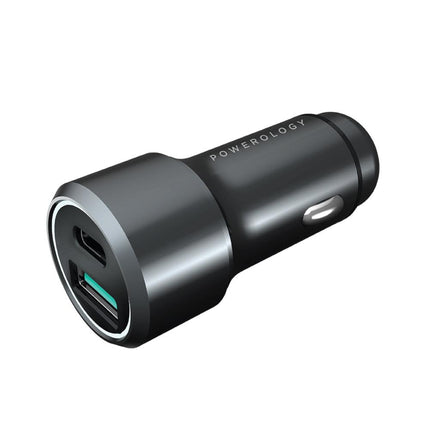 Powerology Aluminum Ultra-Quick 36W Car Charger PD + QC3.0 - Xpressouq