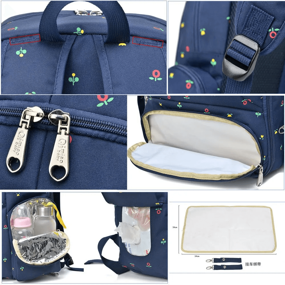 QiMiao Baby Diaper Bag Travel Backpack Xpressouq