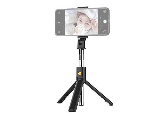 Selfie stick tripod combo