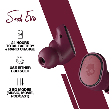 Deep Red earbuds