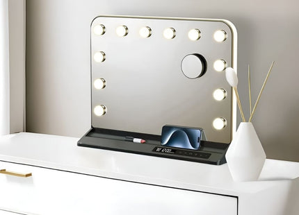 Green Lion  Vanity Mirror - Black