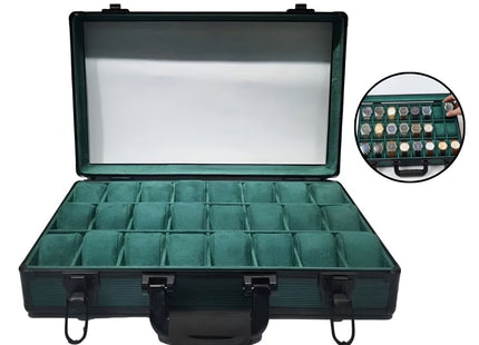 Luxury Watch Storage Organizer Case – 24 Slot Watch Display Box