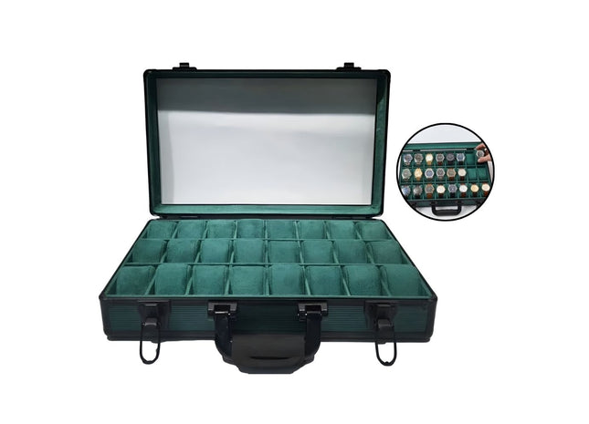 Luxury Watch Storage Organizer Case – 24 Slot Watch Display Box